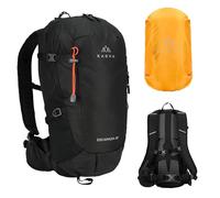 KADVA Kompakter Wanderrucksack - Trekkingrucksack - wasserabweisendes Material - 20L Schwarz - für Tagesausflüge und Alltag