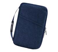 Kaeltsyn Reisepasshülle mit mehreren Taschen für Reisedokumente, Oxford-Stoff, Reisezubehör, blau