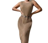 Kaeltsyn Strand-Badeanzug für Damen, ärmellos, Bikinis, Fischnetz, ausgehöhlt, Strand-Outfits, Kleid, gehäkelt