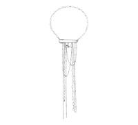 Kaeltsyn Süße Gothic Charm Kette Halskette mit abnehmbarem Herz Pin Damen Schmuckstück Abzeichen Brosche Herz Dekoration Brosche