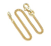 Kaeltsyn Vintage-Taschenuhr, doppelte Albert-Kette, T-Steg-Glieder, Vintage-Ersatz, für Damen und Herren, modisches Accessoire, gold, T buckle 1