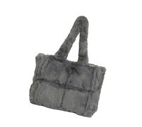 Kaeltsyn Weiche Plüschtasche mit großer Kapazität für Damen, Winter Fleece Schultertasche, Handtasche, geräumig für Shopping oder Freizeitausflüge, Plüsch Handtasche