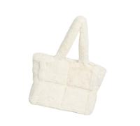 Kaeltsyn Weiche Plüschtasche mit großer Kapazität für Damen, Winter Fleece Schultertasche, Handtasche, geräumig für Shopping oder Freizeitausflüge, Plüsch Handtasche