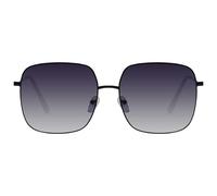 KAEOISFU Übergroße Quadratische Lesesonnenbrille aus Metall für Damen, Große UV400 Getönte Sonnen-Leser, Modische Anti-UV-Sonnenbrille mit Gross Rahmen