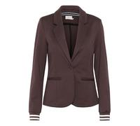 KAFFE Blazer Kinnie Damen Blazer Business Langarm Jacke Spotlich Elegant L, Fudge/Chalk Stripe L