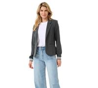 KAFFE Blazer Kinnie Damen Blazer Business Langarm Jacke Spotlich Elegant S, Black Oyster S
