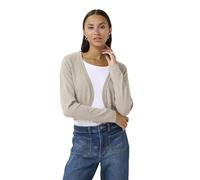 KAFFE Bolero Astrid Damen Bolero Astrid Elegant Jäckchen Langarm Cardigan Bolerojacke L, Elephant Skin Melange