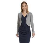 KAFFE Bolero Astrid Damen Bolero Astrid Elegant Jäckchen Langarm Cardigan Bolerojacke Grey Melange XS