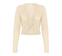 KAFFE Bolero KAankra Damen Bolero Festlich Jäckchen mit Langarm Kurze Strickjacke XL, Sand Dollar