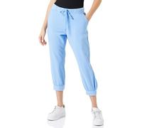 KAFFE Caprihose Naya Caprihose Damen Sommer Casual 3/4 Sommerhose High Waist Capri Hose Mit Kordelzug Vista Blue 42