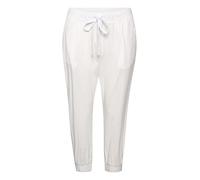 KAFFE Caprihose Naya Caprihose Damen Sommer Casual 3/4 Sommerhose High Waist Capri Hose Mit Kordelzug Chalk 46