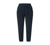 KAFFE Caprihose Naya Caprihose Damen Sommer Casual 3/4 Sommerhose High Waist Capri Hose Mit Kordelzug Midnight Marine 38