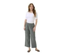 KAFFE Casual Hose KAnaya Damen Casual Hose Culotte Weites Bein Hohe Taille Capri Damenhose 38, Balsam Green