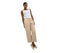 KAFFE Casual Hose KAnaya Damen Casual Hose Culotte Weites Bein Hohe Taille Capri Damenhose 44, Classic Sand