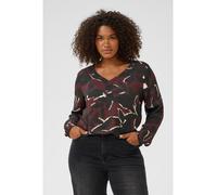 KAFFE curve Bluse in Bordeaux - Größe 54 | Damen Blusen