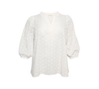 KAFFE curve Bluse in Creme - Größe 44 | Damen Blusen