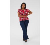 KAFFE curve Bluse in Rot - Größe 44 | Damen Blusen