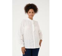KAFFE curve Bluse in Weiß - Größe 46 | Damen Blusen