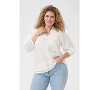 KAFFE curve Bluse in Weiß - Größe 50 | Damen Blusen