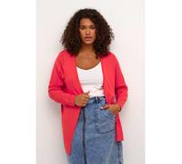 KAFFE curve Cardigan "Farsia" in Korallrot - Größe S | Damen Pullover Cardigans