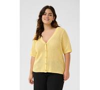 KAFFE curve Cardigan in Gelb - Größe XL | Damen Pullover Cardigans