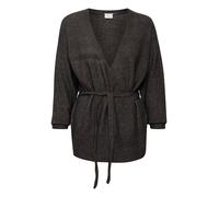 KAFFE curve Cardigan "Welly" in Anthrazit - Größe XL | Damen Pullover Cardigans