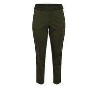 KAFFE CURVE Casual Hose KCleana Damen Hose Slim Fit Große Größen Casual Chino Stoffhose 46, Grape Leaf 46