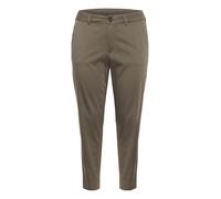 KAFFE CURVE Casual Hose KCleana Damen Hose Slim Fit Große Größen Casual Chino Stoffhose 46, Major Brown 46