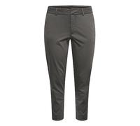KAFFE CURVE Casual Hose KCleana Damen Hose Slim Fit Große Größen Casual Chino Stoffhose Dark Shadow 50