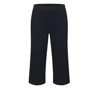 KAFFE CURVE Casual Hose KCnana Damen Große Größen Hose Culotte 3/4 Weite Culottehose 42, Midnight Marine