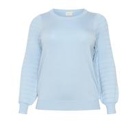 Kaffe Curve - Celestial Blue Strickpullover mit Puffärmeln - - Knitwear - Damen - Blau - M