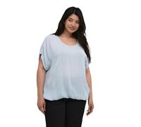 KAFFE CURVE Damen Bluse Kurzarm KCami Kaffe Damen Bluse Große Größen Damen Basic Casual Shirt Kurzarm Lassig Rundhals Kurzarm