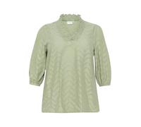 Langarm-Bluse Regular fit Oil Green EU 46 / UK 18