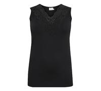 KAFFE CURVE Damen Jerseytop KClima Jerseytop Damen Große Größen Ärmellose Spitze top Ärmellos