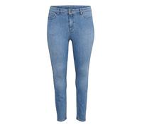 Kaffe Curve Damen KCena Flora Long Jeans, Light Blue Denim, 46/Grande Taille