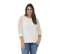 KAFFE CURVE Langarm-Shirt KCbella L, Chalk