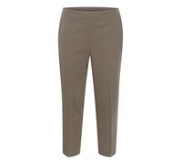 KAFFE Curve Damen Pants Kaffe Curve Plus-Size Women's Trousers Cropped Length Elasticated Waist Pockets