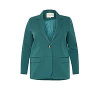 Kaffe Curve Damen Plus-Size Women's Long Sleeves Single Button Front Pockets Blazer, Aventurin, 48 Größen