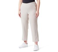 Kaffe Curve Damen Plus-Size Women's Trousers Cropped Length Elasticated Waist Pockets KCsakira Kurze Hose, Feather Gray,