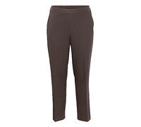 Kaffe Curve Damen Plus-Size Women's Trousers Full Length Elasticated Waist Pockets Hose, Java, 44/Mehr Größe