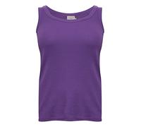 Kaffe Curve Damen Plussize Tank Jersey Sleeveless Rundhals Top, Hellviolett, M Grande Taille