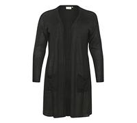 KAFFE CURVE Damen Strickjacke KCsandy Damen Strickjacke Lang Cardigan Große Größen Langarm Lange Ärmel
