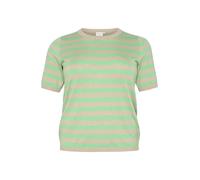 KAFFE CURVE Strickpullover KClizzy XL, Feather Gray Mel./Green