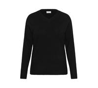 KAFFE CURVE Damen Strickpullover KCniela Lange Ärmel