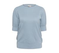 Strickpullover KAFFE CURVE "Damen Strickpullover KCregitta", Damen, Gr. L, blau (blau fog), Obermaterial: 70% Viskose CV. 20% Nylon NY. 10% Polyester PES., Pullover Strickpullover (26370330-L) blau fo