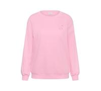 Sweatshirt KAFFE CURVE "Sweatshirt KCmalody", Damen, Gr. XL, pink (pink frosting), Obermaterial: 70% Baumwolle CO. 30% Polyester PES., Sweatshirts Sweatshirt (42384347-XL) pink frosting