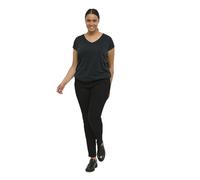 KAFFE CURVE Damen T-Shirt Kurzarm KClina Damen Große Größen T-Shirt Kurzarm Casual Shirt V-Ausschnitt Kurzarm