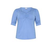 Kaffe Curve Plus-Size Damenbluse, kurzärmlig, Sweetheart, Regular Fit, Ebb and Flow, 3XL