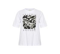 KAFFE CURVE Damen T-Shirt Kurzarm KCviva Ellenbogenlänge