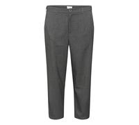 KAFFE CURVE Hose KCmerla Damen Pants Hosen Größe Größen Weites Bein Business High Waist Hose 44, Dark Grey Melange